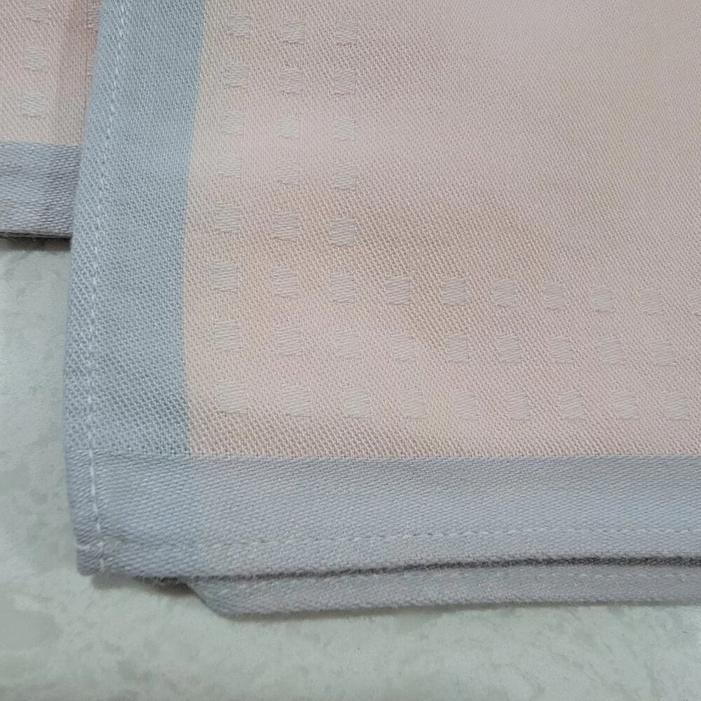 Cottage Core Table Napkins Set of 4 Cotton Baby Pink‎ Blue Baby Shower NWOT